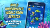 Monster Laut Evolusi: Lucu Putri Duyung Clicker Screen Shot 2