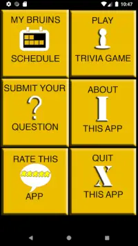 Trivia Game and Schedule for Die Hard Bruins Fans Screen Shot 0