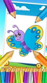 Butterfly Fairy Coloring Book Screen Shot 3