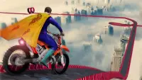 SuperHero Mega Ramp Stunt Bike Impossible Tracks Screen Shot 4