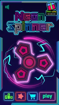 Neon Fidget Spinner Screen Shot 1