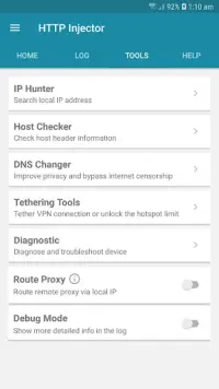 HTTP Injector (SSH/V2R/DNS)VPN Screen Shot 1