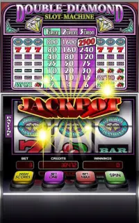 Double Diamond - Free Vegas Casino Machine Games Screen Shot 1