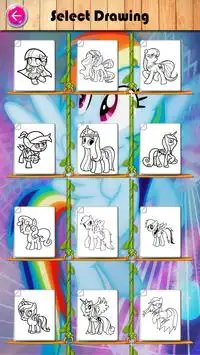 my little unicorn coloring pony game Screen Shot 4