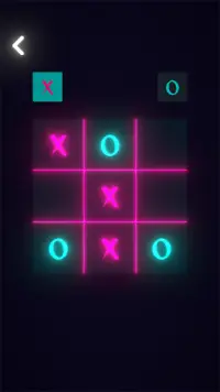 Tic Tac Toe Glow -  XO Game Screen Shot 1