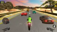 Highway Fiets Moto Racing: Endless Traffic Racer Screen Shot 2