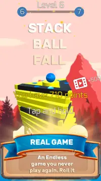The Stack Tower : Ball Fall game 3d stick blocks ☄ Screen Shot 7