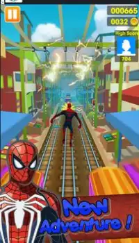 Subway Spider Runner 2018 Screen Shot 2