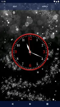Black Clock Live Wallpaper Screen Shot 5
