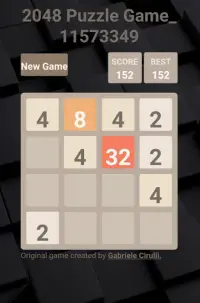 2048 Puzzle Game Screen Shot 1