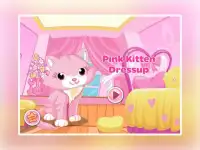 Pink Kitten DressUp- Cat Screen Shot 2