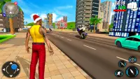 Super Santa Rope Hero - Gangster Crime Simulator Screen Shot 2