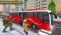 City Bus Driving: Superheroes Transport Simulator Screen Shot 10
