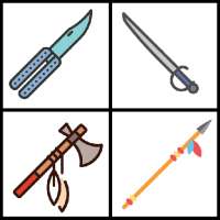 Cold arms: edged and bladed weapons-quiz test game