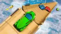 Superhero Mega ramp - Ultimate Car Stunt Races Screen Shot 2