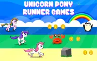 Unicorn Pony Runner Games Kids Screen Shot 0