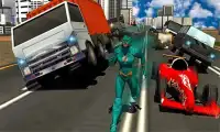 Super Flash Speed Hero vs Gangster Monster Battle Screen Shot 2