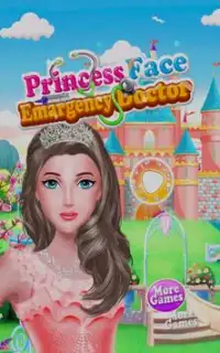 Jogos de princesa doutor face Screen Shot 0