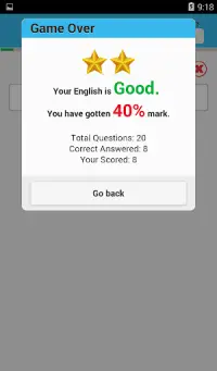 English Quiz Screen Shot 5