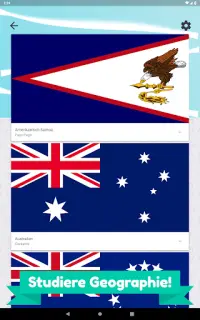 Ozeanien und Australien Quiz - Länder und Flaggen Screen Shot 22