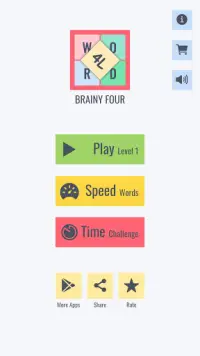 Brainy four - Four letter words Screen Shot 0