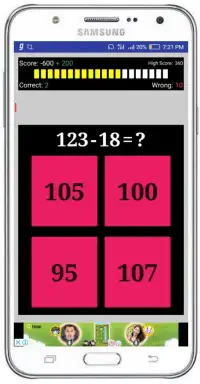 Maths Quiz,  Math Game Screen Shot 5