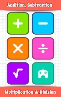 Math Games, Learn Add Multiply Screen Shot 0