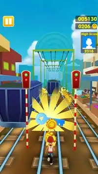 Subway Princess Endless Runner - Train Surf Screen Shot 2