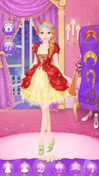 Cindrella Salon Dress up Game For Girls Screen Shot 2