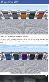 Labirinto Tridimensional  para Minecraft PE Screen Shot 2
