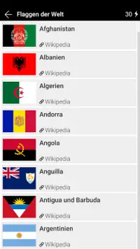 Flaggen der Welt - Foto Quiz und Test Screen Shot 2