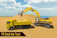 Sand Excavator Truck Sim 2017 Screen Shot 11