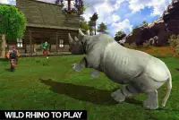 와일드 코뿔소 가족 정글 시뮬레이터 Screen Shot 6