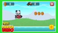 Panda Hero : Jump and Shooter Game Screen Shot 2