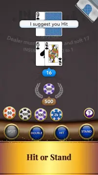 Blackjack Card Game Screen Shot 2