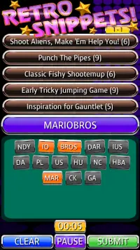 Retro Games Snippets Challenge Screen Shot 4