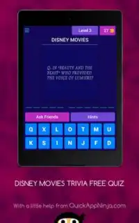 DISNEY TRIVIA FREE QUIZ GAME QUESTIONS AND ANSWERS Screen Shot 10