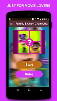 Fanboy & Chum Chum Quiz Screen Shot 0