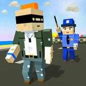 Blocky Police Craft Running Thief Chase Simulator