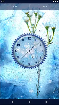 Winter Snow Clock Wallpaper Screen Shot 6