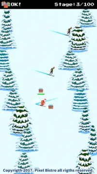 Santa Ski vs Zombies Ski Screen Shot 0
