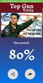 Top Gun Fan Trivia Screen Shot 2