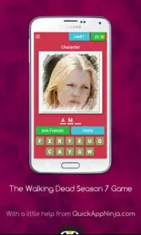 The Walking Dead Season 7 Game. Characters. Quiz. Screen Shot 0