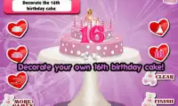 16th birthday cake maker girls Screen Shot 3