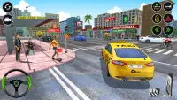 US Taxi Driving Game कार गेम Screen Shot 2