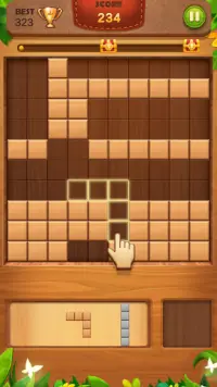 ブロックパズル- 無料の木のパズルゲーム・クラシックブロックパズル脳トレゲーム(≧ω≦) Screen Shot 1