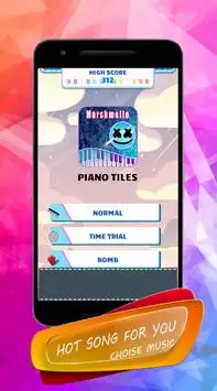 Marshmello - Piano Tiles Screen Shot 1