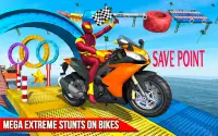 SuperHero Ramp Stunt Mega Racing Games - 2021 Bike Screen Shot 1
