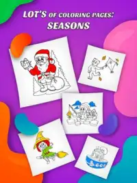 Super Coloring: Seasons Toddlers Screen Shot 6