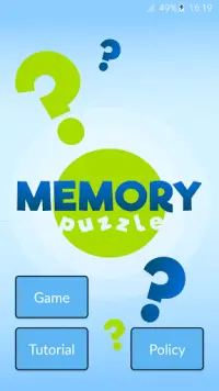 Memory Puzzle Screen Shot 0